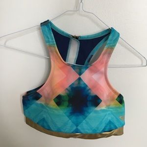 Roxy Zip-up Halter Swim Top